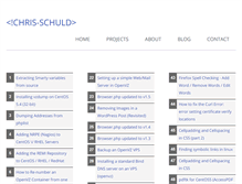 Tablet Screenshot of chrisschuld.com